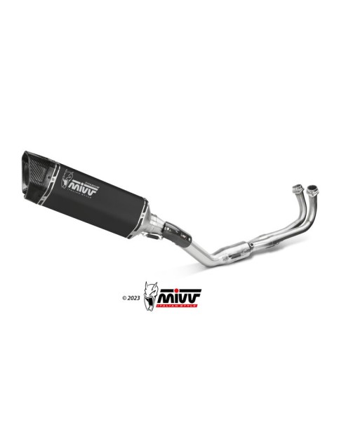 Mivv Full system 2x1 SR-1 Black Titanium Yamaha T-MAX 560 2022-25 (colector inox)