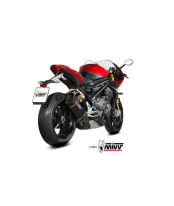 Mivv Slip-On SR-1 Black Titanium Triumph Speed Triple 1200 RR / RS 2021-24