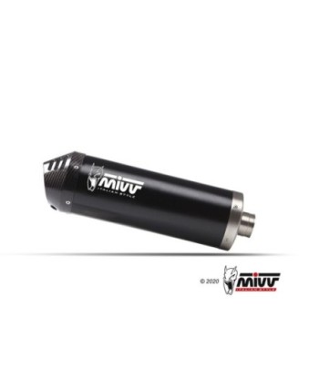 Mivv Full system 2x1 Oval Black con tapa carbono Kawasaki Versys 650 2021-25