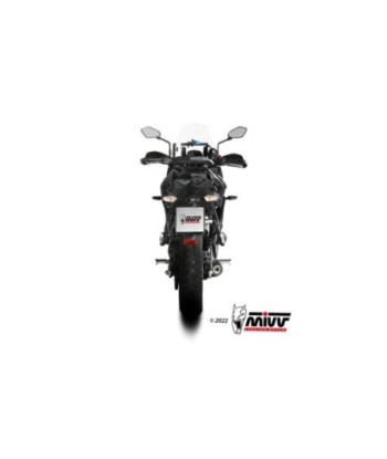 Mivv Full system 2x1 Oval Black con tapa carbono Kawasaki Versys 650 2021-25