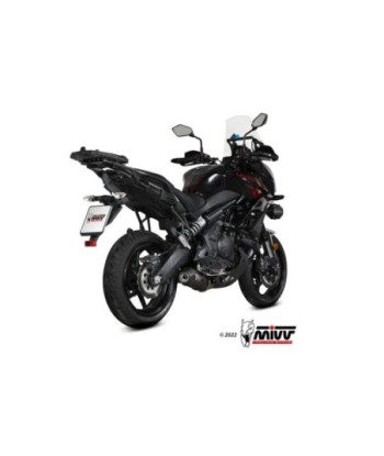 Mivv Full system 2x1 Oval carbono con tapa carbono Kawasaki Versys 650 2021-23
