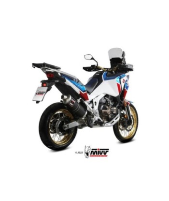 Mivv Slip-On Dakar Black Honda CRF 1100 L Africa Twin 2020-23