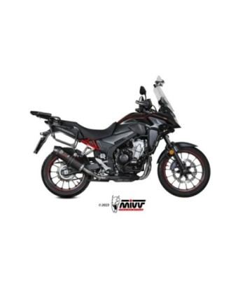 Mivv Slip-On Oval carbono con tapa carbono Honda CB 500 X 2021-25