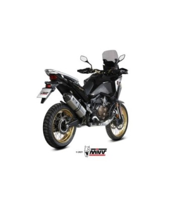 Mivv Slip-On Speed edge St. Steel con tapa carbono Honda CRF 1100 L Africa Twin 2020-23