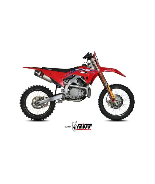 Mivv Slip-On Oval St. Steel Honda CRF 450 2021-25