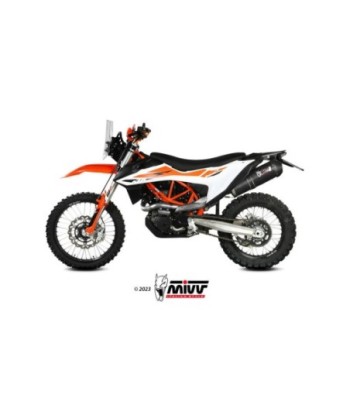 Mivv Slip-On Oval Black con tapa carbono KTM 690 SMC R 2020-24