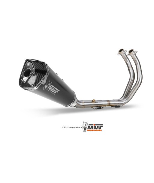 Mivv Full system 2x1 Delta Race Black Yamaha MT-07 / FZ-07 2021-25