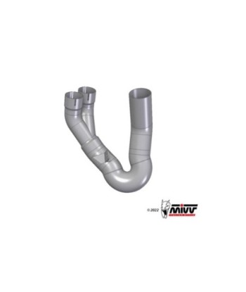Mivv Tubo no kat (compatible con silenciadores Mivv y Originales) Ducati Hypermotard 950 2021-25