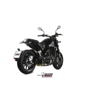 Mivv Slip-On Double Gun Black Benelli Leoncino 2017-24