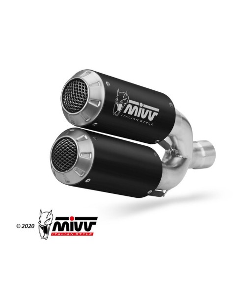 Mivv 2 Slip-On Mk3 black Ducati Hypermotard 939 2016-18