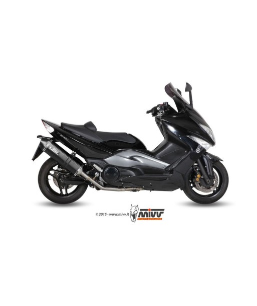 Mivv Full system 2x1 Speed edge black Yamaha T-MAX 500 2008-11