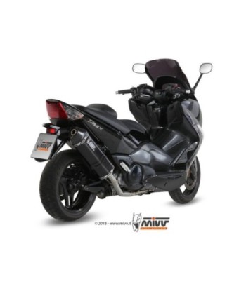 Mivv Full system 2x1 Speed edge black Yamaha T-MAX 500 2008-11