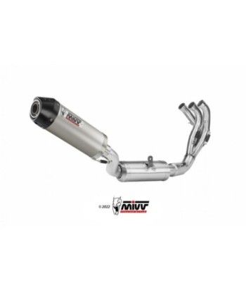 Mivv Full system 3x1 Oval Titan con tapa carbono Yamaha Tracer 9 / GT 2021-24