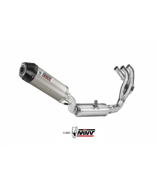 Mivv Full system 3x1 Oval Titan con tapa carbono Yamaha Tracer 9 / GT 2021-24