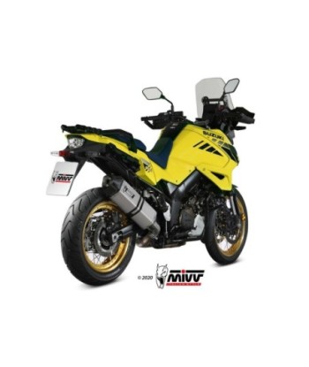 Mivv Slip-On Speed edge St. Steel con tapa carbono Suzuki DL V-Strom 1000 / V-Strom 1050 / XT