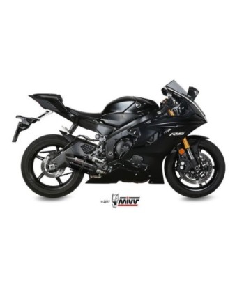 Mivv Slip-On Suono black con tapa carbono Yamaha YZF 600 R6 2017-21