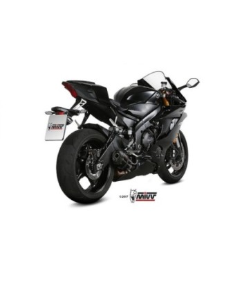 Mivv Slip-On Suono black con tapa carbono Yamaha YZF 600 R6 2017-21