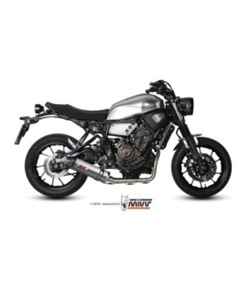Mivv Full system 2x1 Oval titan con tapa carbono Yamaha XSR 700 2016-20
