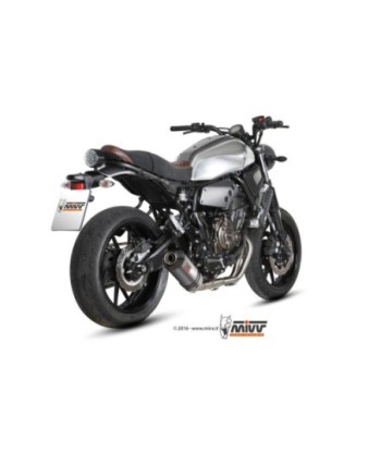 Mivv Full system 2x1 Oval titan con tapa carbono Yamaha XSR 700 2016-20
