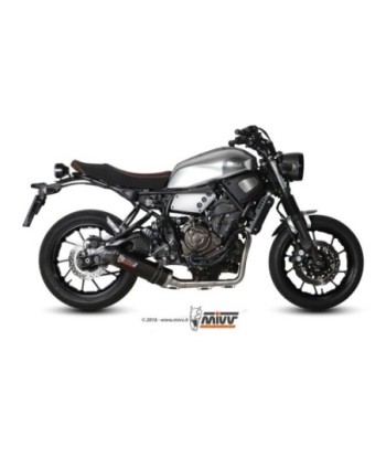 Mivv Full system 2x1 Oval carbono con tapa carbono Yamaha XSR 700 2016-20