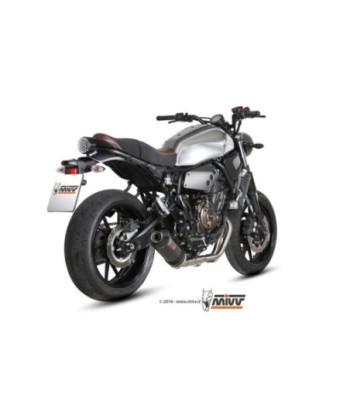 Mivv Full system 2x1 Oval carbono con tapa carbono Yamaha XSR 700 2016-20