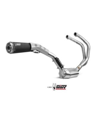 Mivv Full system 2x1 Ghibli black Yamaha XSR 700 2016-20