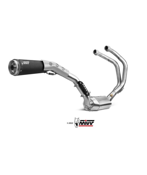 Mivv Full system 2x1 Ghibli black Yamaha XSR 700 2016-20