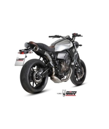 Mivv Full system 2x1 Ghibli black Yamaha XSR 700 2016-20