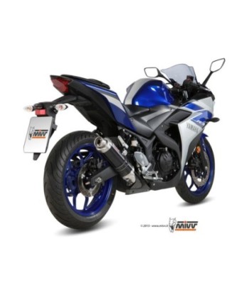Mivv Slip-On GP Black Yamaha YZF R25 / YZF R3 2015-24