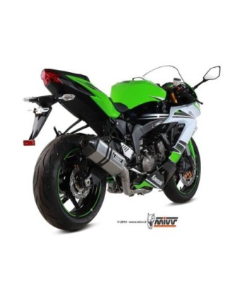Mivv Full system 4x2x1 Speed edge St. Steel con tapa carbono Kawasaki ZX-6 R 636 2013-16