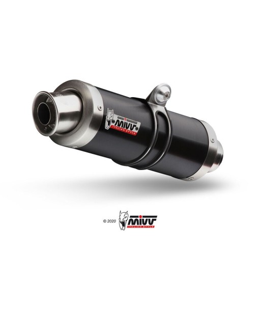 Mivv Full system 2x1 GP black Yamaha T-MAX 500 2008-11