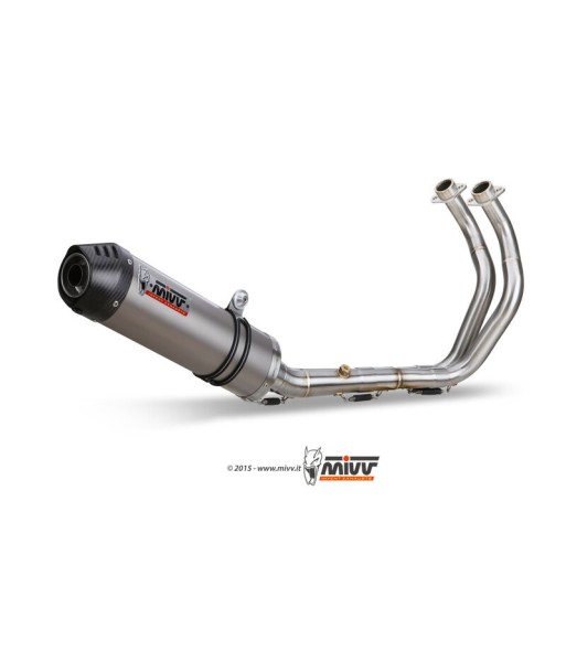 Mivv Full system 2x1 Oval Titan con tapa carbono Yamaha Tracer 700 / GT / Tracer 7 2016-25