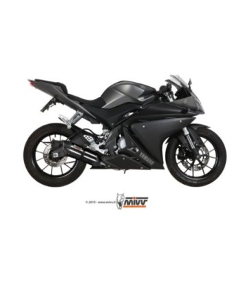 Mivv Full system 1x1 Suono black con tapa carbono Yamaha MT-125 2015-19 / YZF R125 2014-18