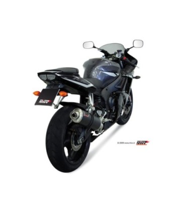 Mivv Slip-On Oval carbono Yamaha YZF 600 R6 2003-05