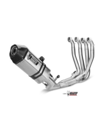 Mivv Full system 4x2x1 Speed edge St. Steel con tapa carbono Kawasaki ZX-10 R 2011-15
