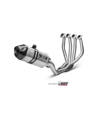 Mivv Full system 4x2x1 Speed edge St. Steel con tapa carbono Kawasaki ZX-6 R 2009-16