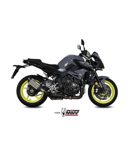 Mivv Slip-On Suono St. Steel con tapa carbono Yamaha MT-10 / FZ-10 2016-22