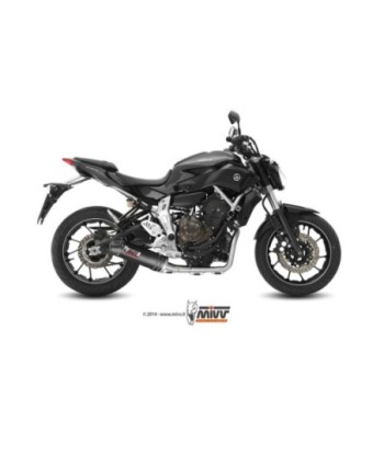 Mivv Full system 2x1 Oval carbono con tapa carbono Yamaha MT-07 / FZ-07 2014-25
