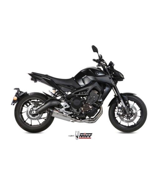 Mivv Full system 3x1 Suono St. Steel con tapa carbono Yamaha MT-09 / FZ-09 2013-20