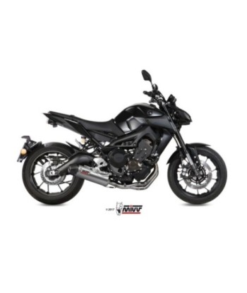 Mivv Full system 3x1 Oval titan con tapa carbono Yamaha MT-09 / FZ-09 2013-20