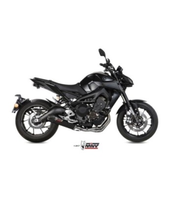 Mivv Full system 3x1 Oval carbono con tapa carbono Yamaha MT-09 / FZ-09 2013-20