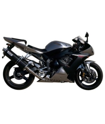 Mivv Slip-On Oval carbono Yamaha YZF 1000 R1 2002-03