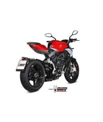 Mivv Slip-On Speed edge Black MV Agusta Brutale 800 RR 2017-25