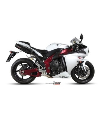 Mivv 2 Slip-On Suono black con tapa carbono Yamaha YZF 1000 R1 2009-14