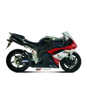 Mivv 2 Slip-On Suono black con tapa carbono Yamaha YZF 1000 R1 2007-08
