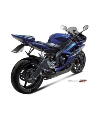 Mivv Slip-On Suono black con tapa carbono Yamaha YZF 600 R6 2006-16