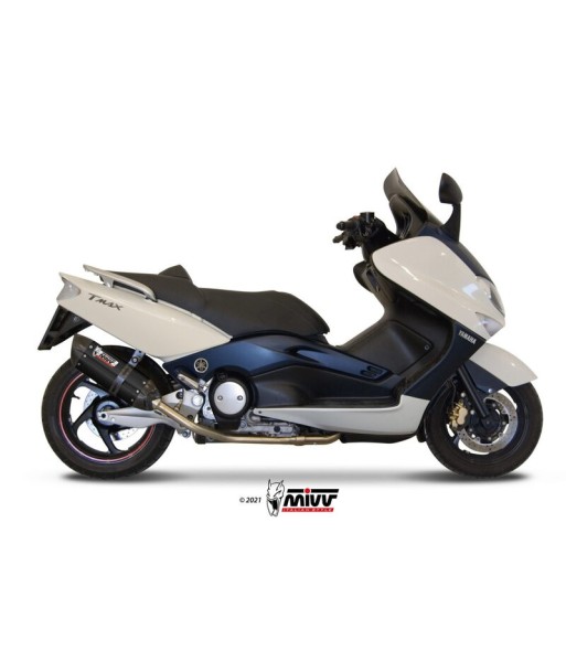 Mivv Full system 2x1 Suono black con tapa carbono Yamaha T-MAX 500 2001-07