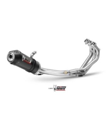 Mivv Full system 3x1 Oval carbono con tapa carbono Yamaha XSR 900 2016-20