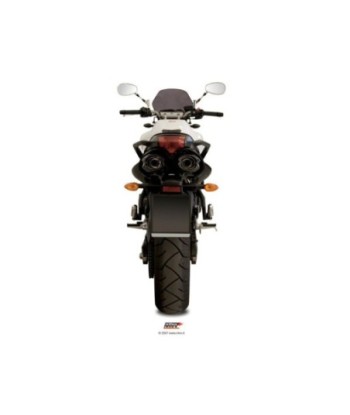 Mivv 2 Slip-On Suono St. Steel con tapa carbono Yamaha FZ6 / FZ6 Fazer 2004-11