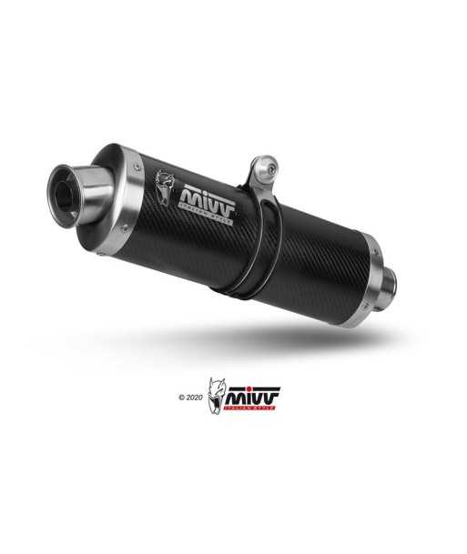 Mivv Slip-On Oval carbono Yamaha YZF 1000 R1 1998-01